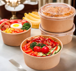 Round Paper Salad Bowl